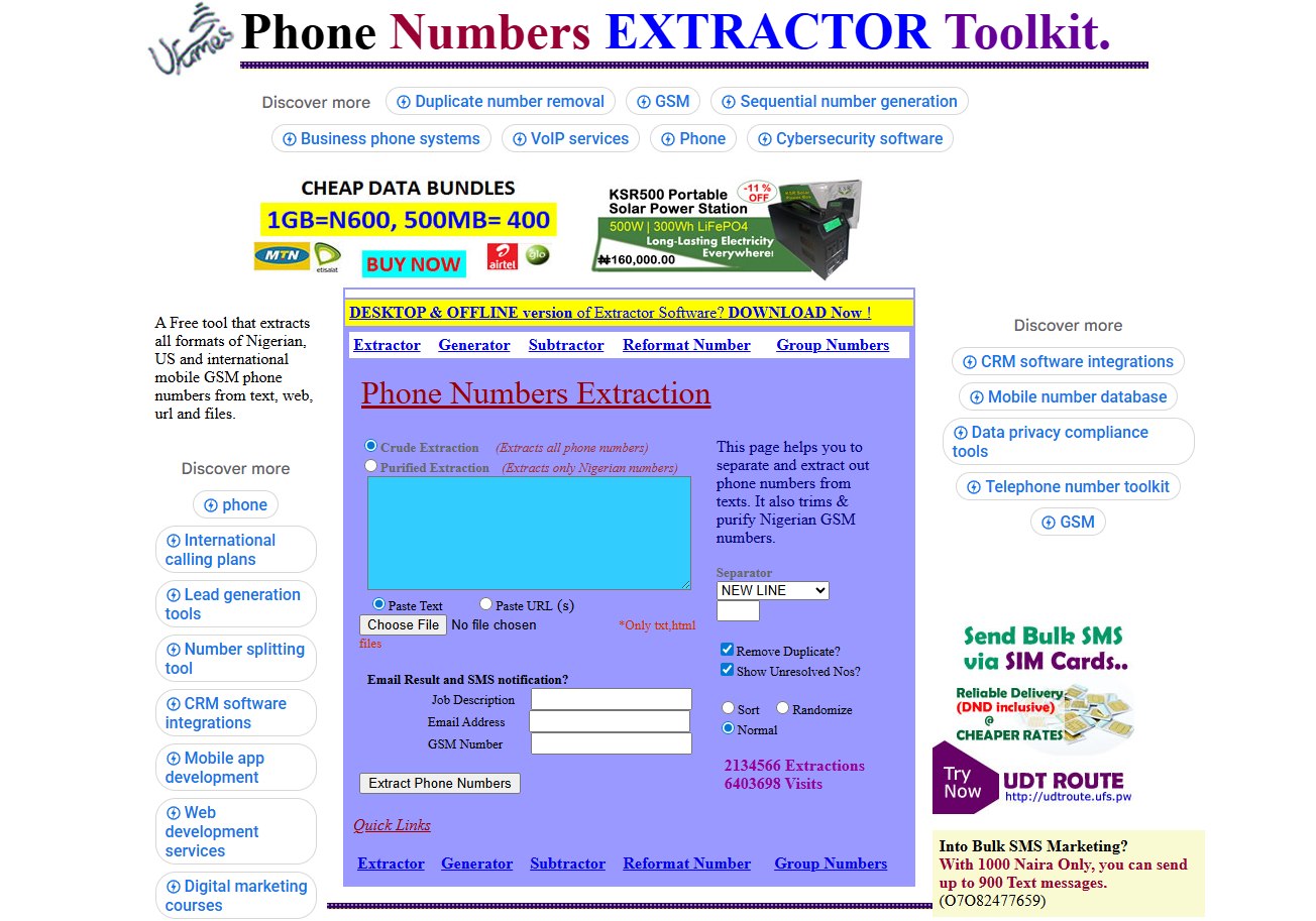 3 PhoneNumberExtractor.com