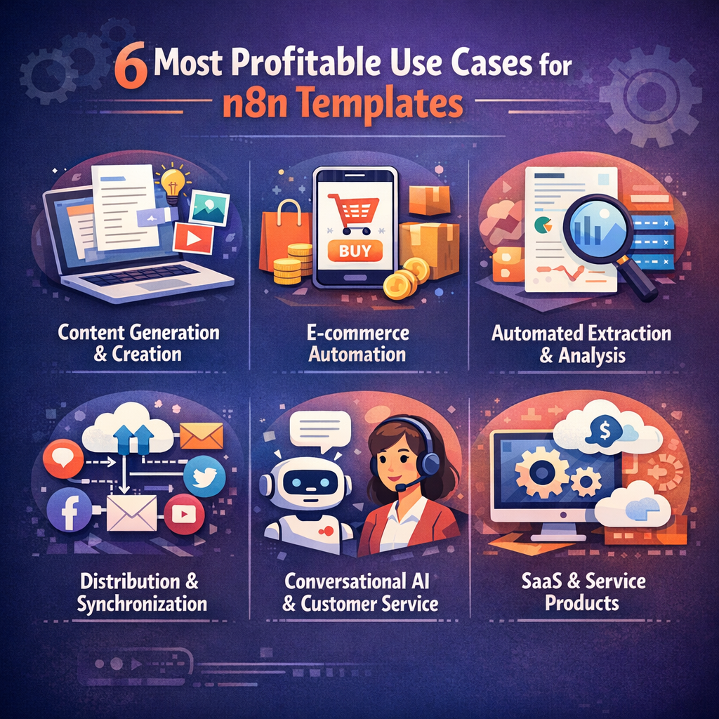 6 Most Profitable Use Cases for n8n Templates