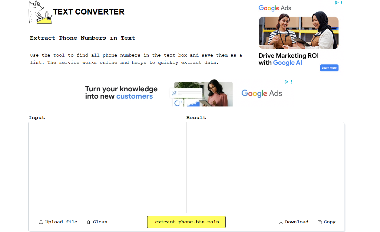 7 phone number extractor