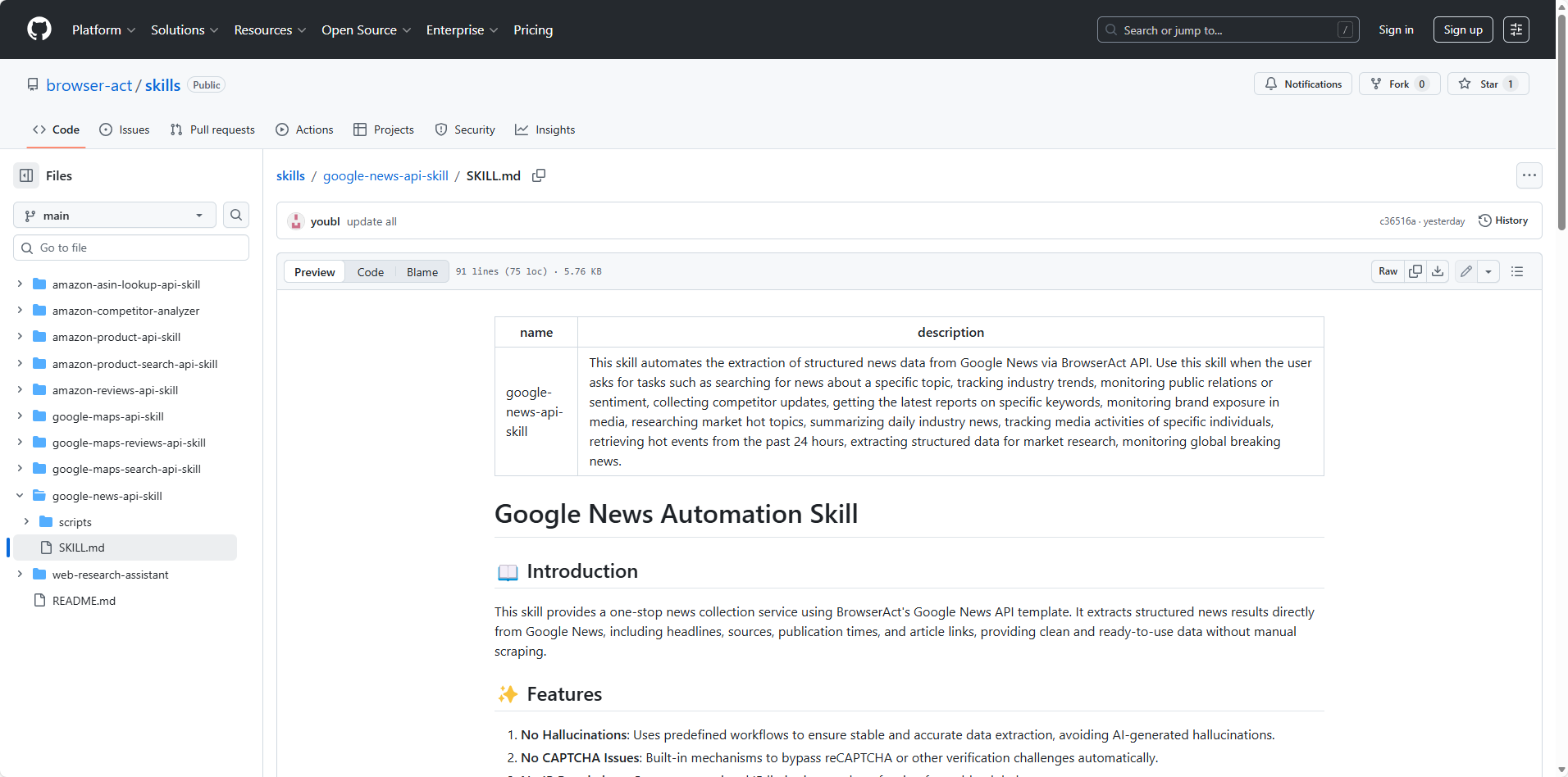 Google News API Skill