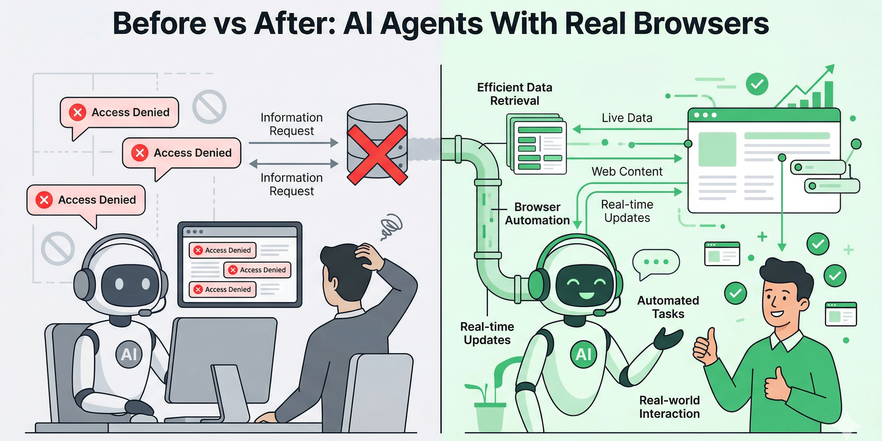 AI Agents With Real Browsers