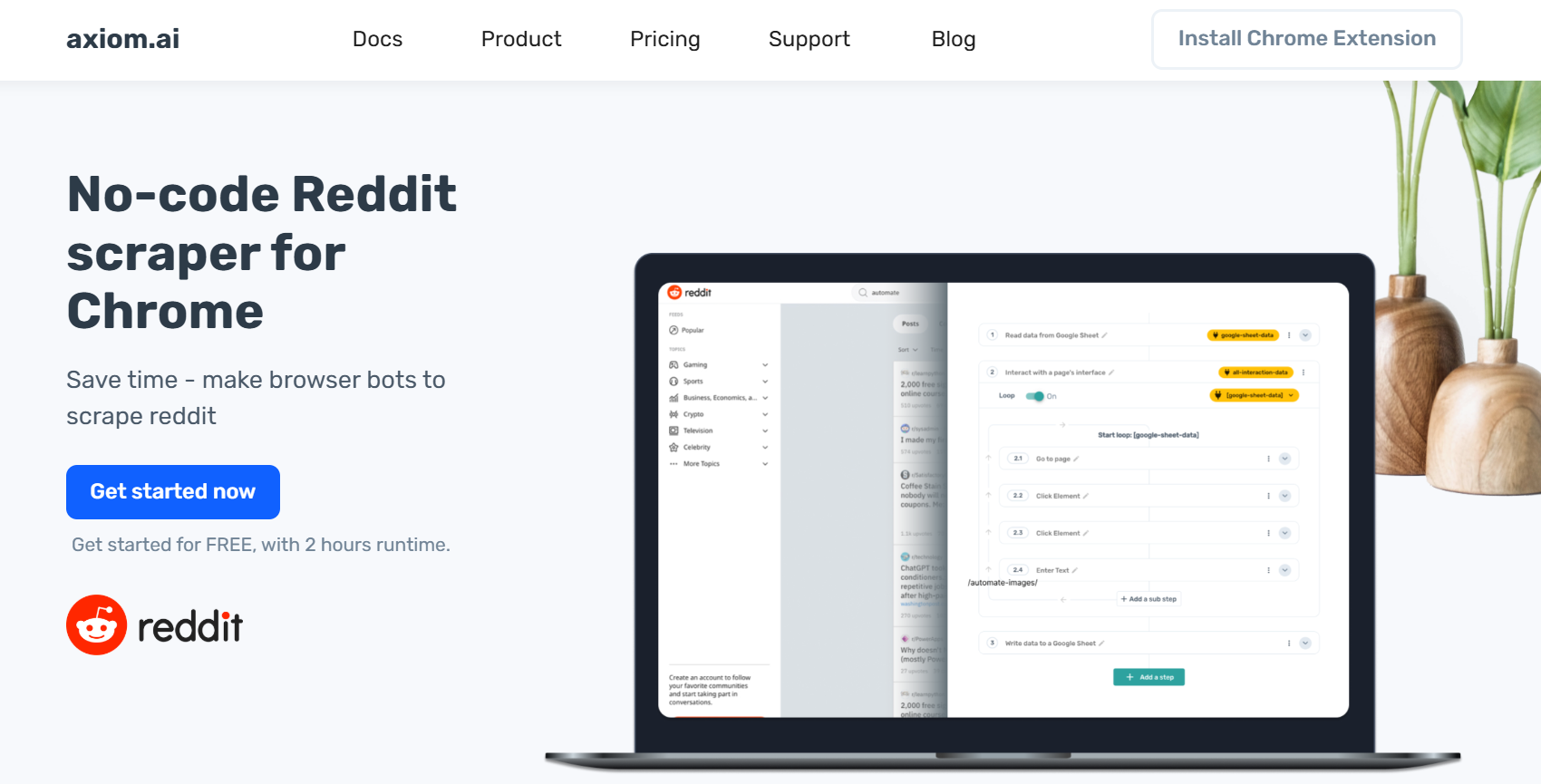 Axiom reddit scraper