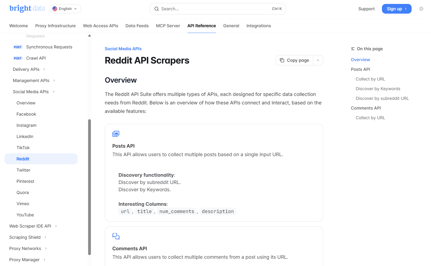 Bright-Data reddit scraping
