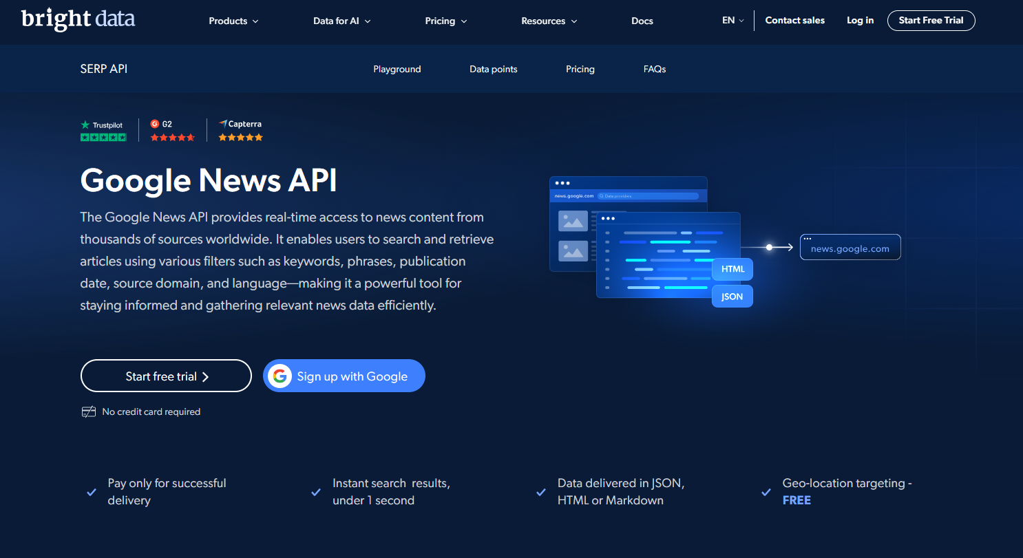 Bright-Data google news api