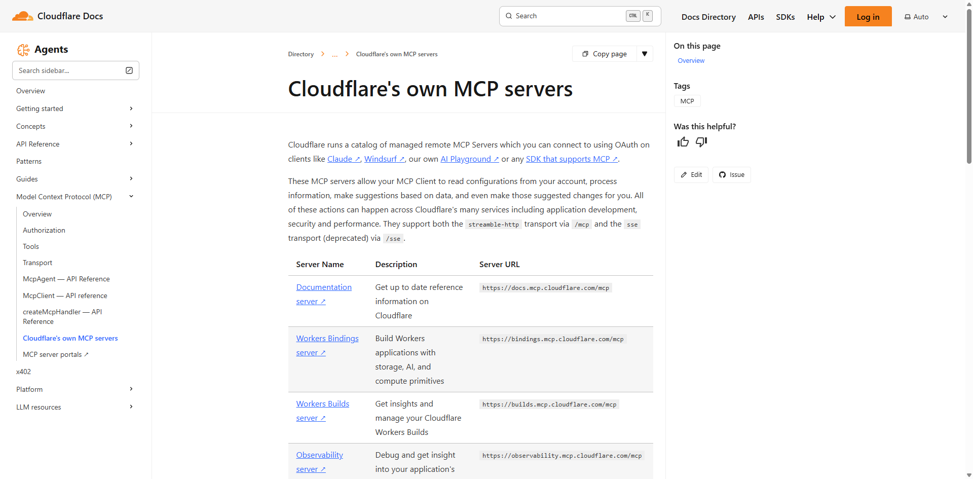 Cloudflare MCP