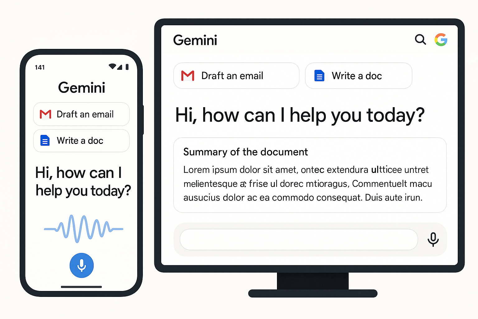Gemini Free interface