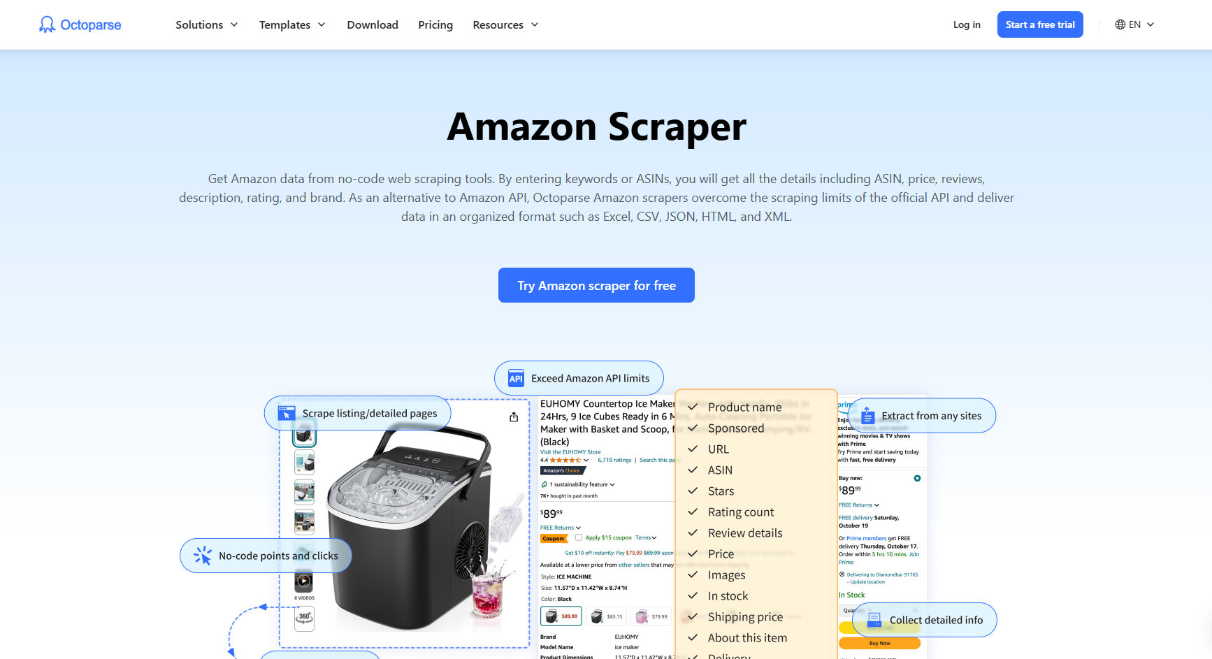 scrape amazon