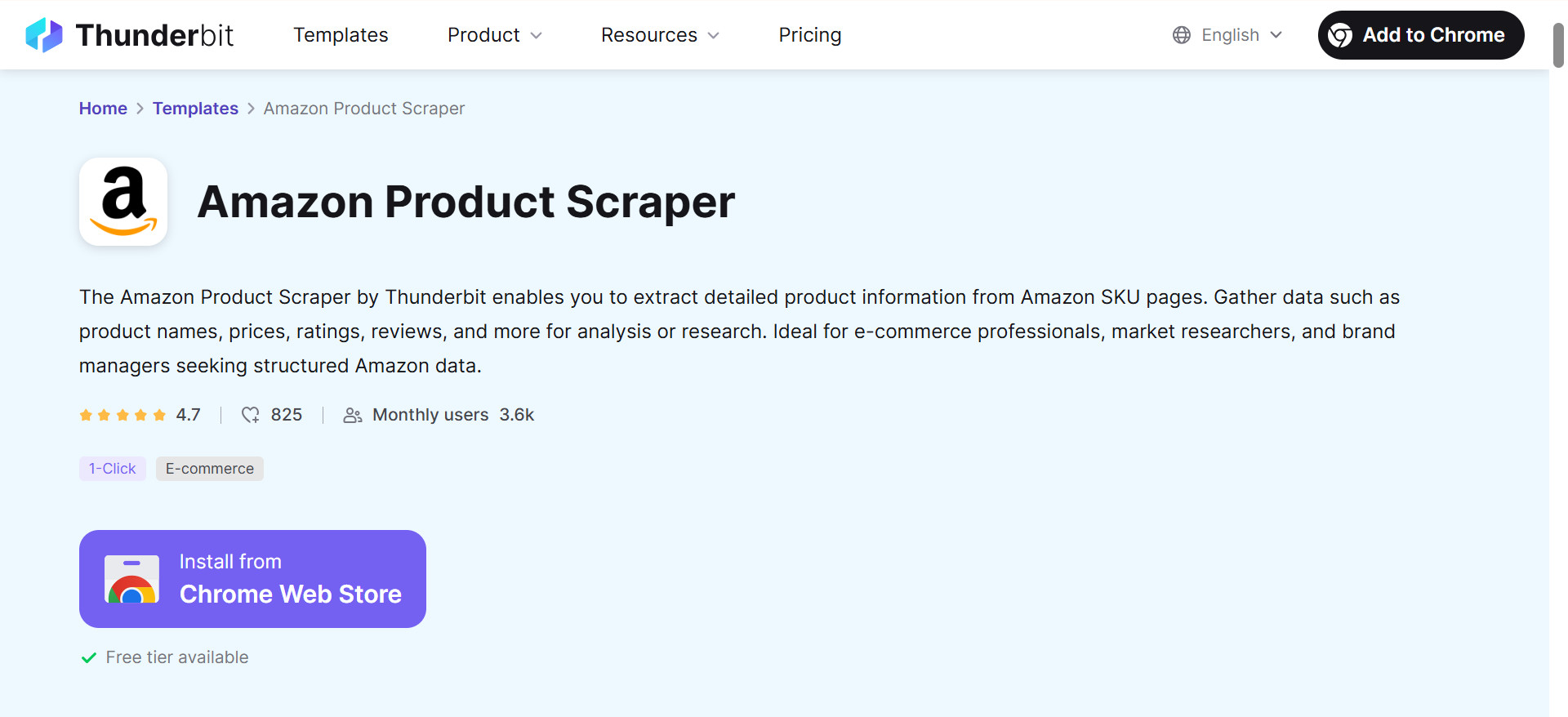 amazon product scraper