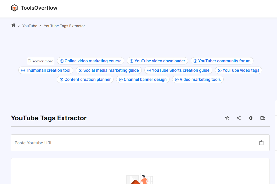 ToolsOverflow youtube tag extractor