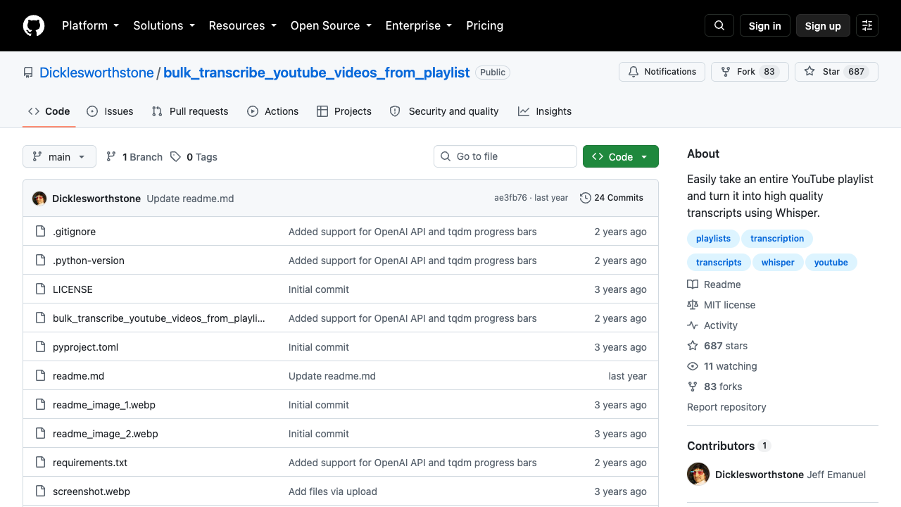 GitHub bulk_transcribe_youtube_videos_from_playlist repository official page