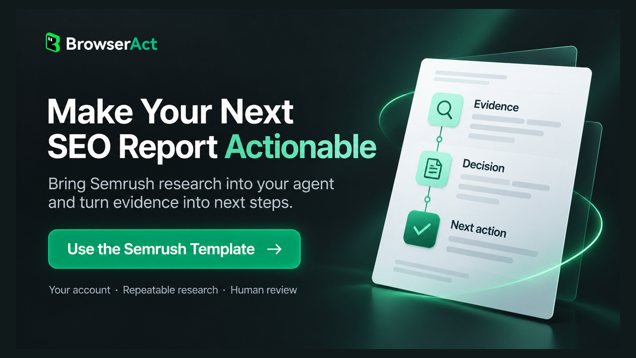 Make Your Next SEO Report Actionable — Use the Semrush Template