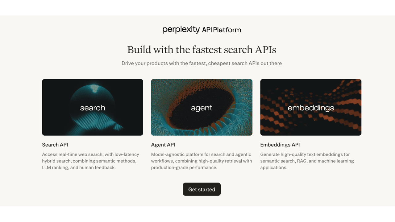 Perplexity Sonar API screenshot