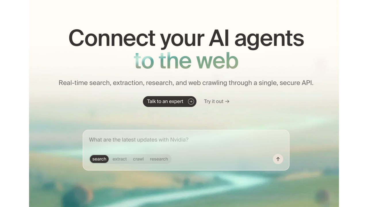 Tavily search API screenshot