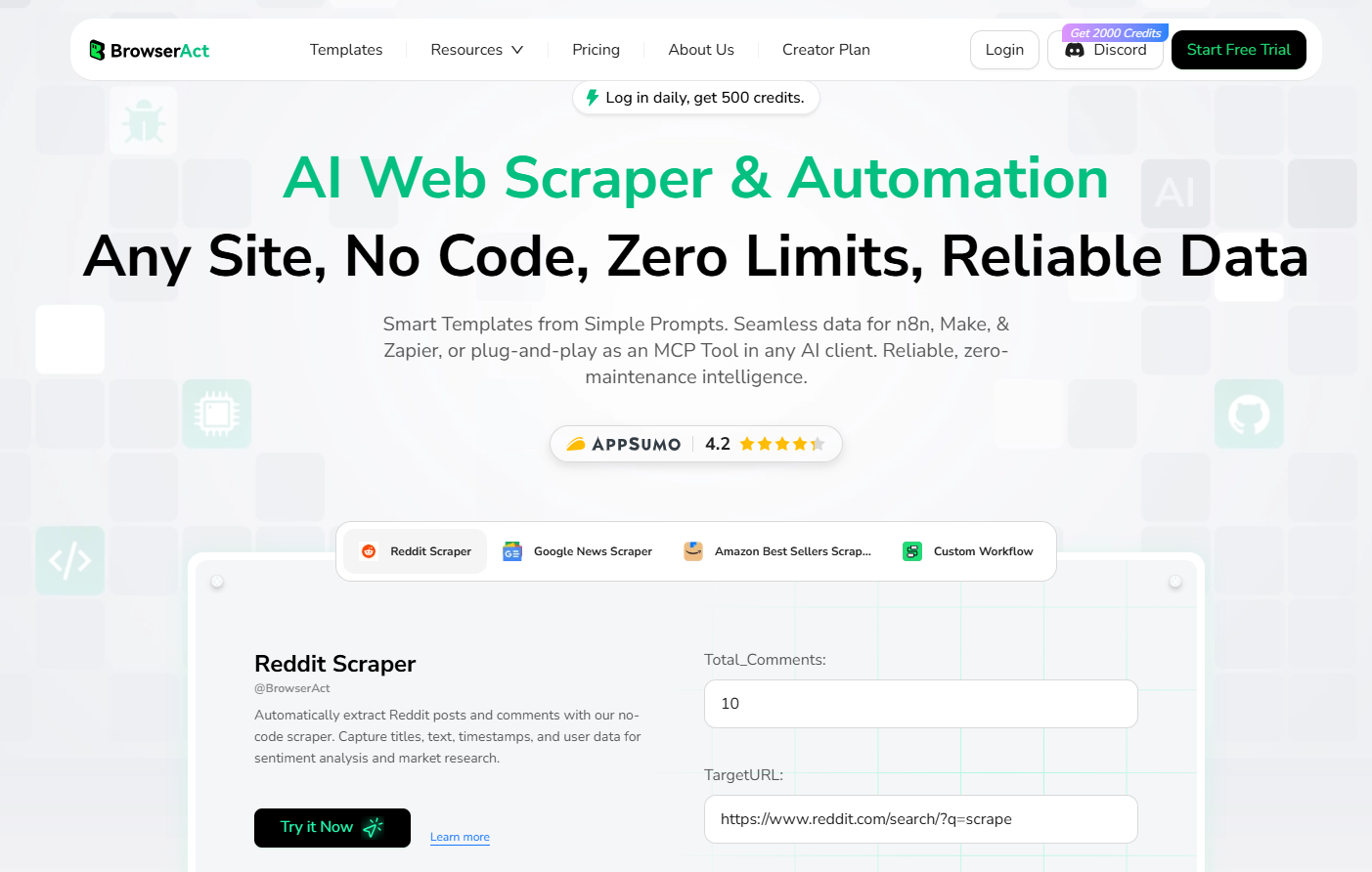 browseract monitor competitors with browseract in n8n