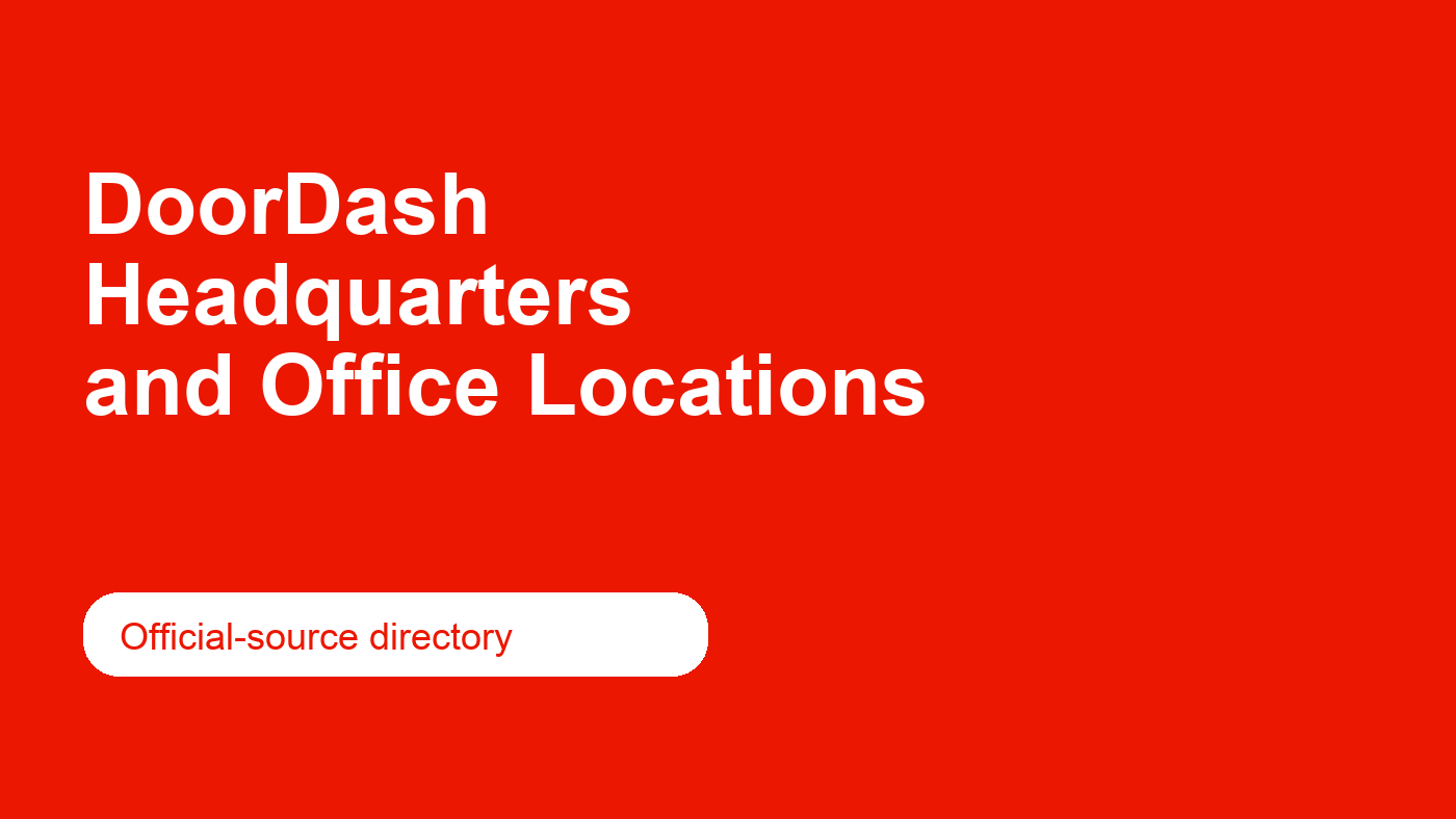 DoorDash headquarters and office locations editorial cover