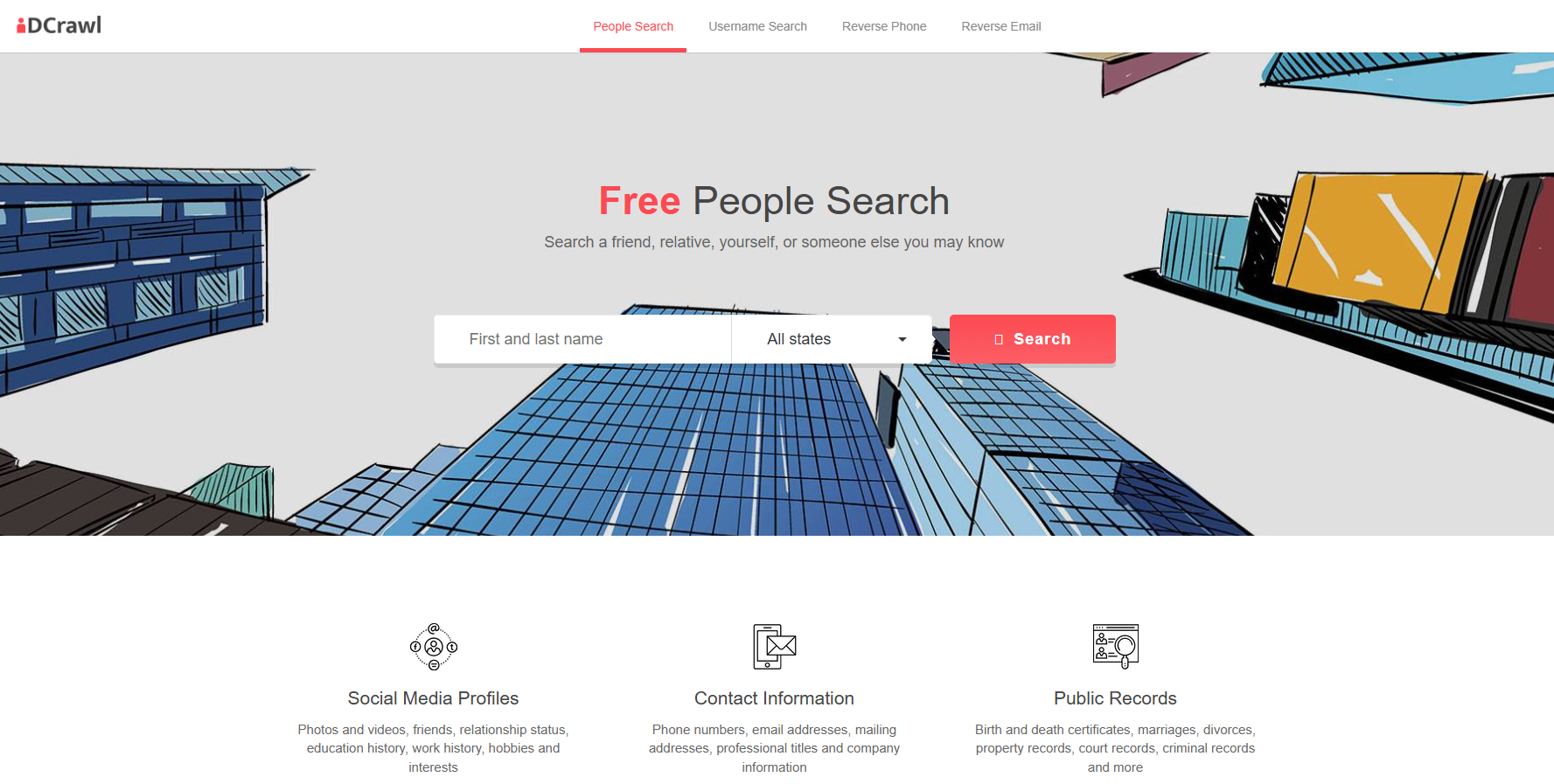 idcrawl free social media search