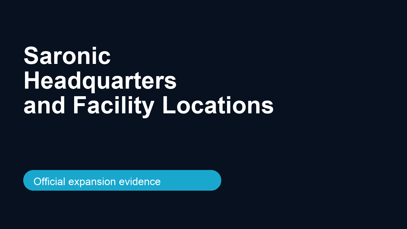 Saronic headquarters and facility locations editorial cover