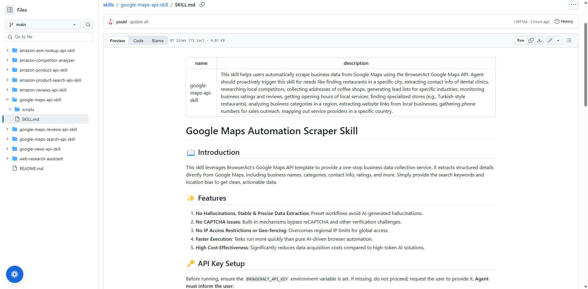 skills agent skills from BrowserAct