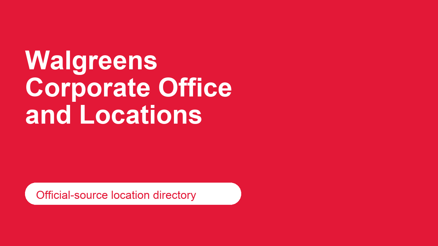 Walgreens corporate office and locations editorial cover