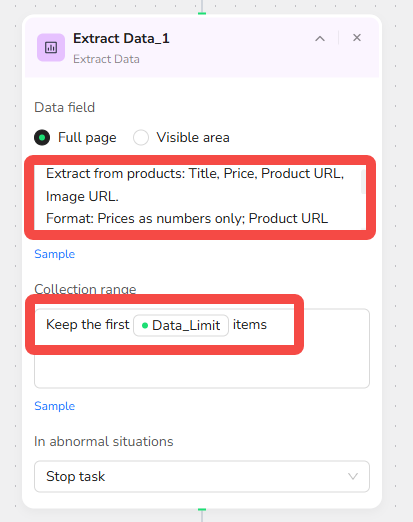 scrape data from ecommerce website