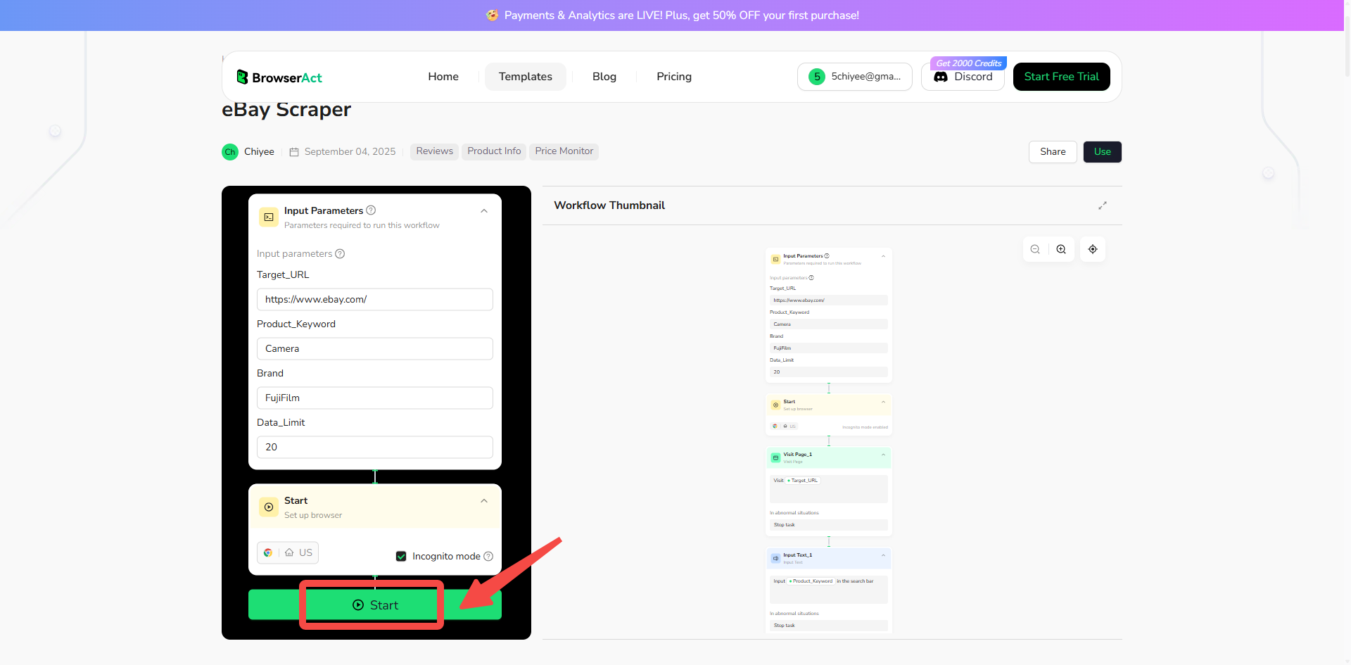 ebay web scraper