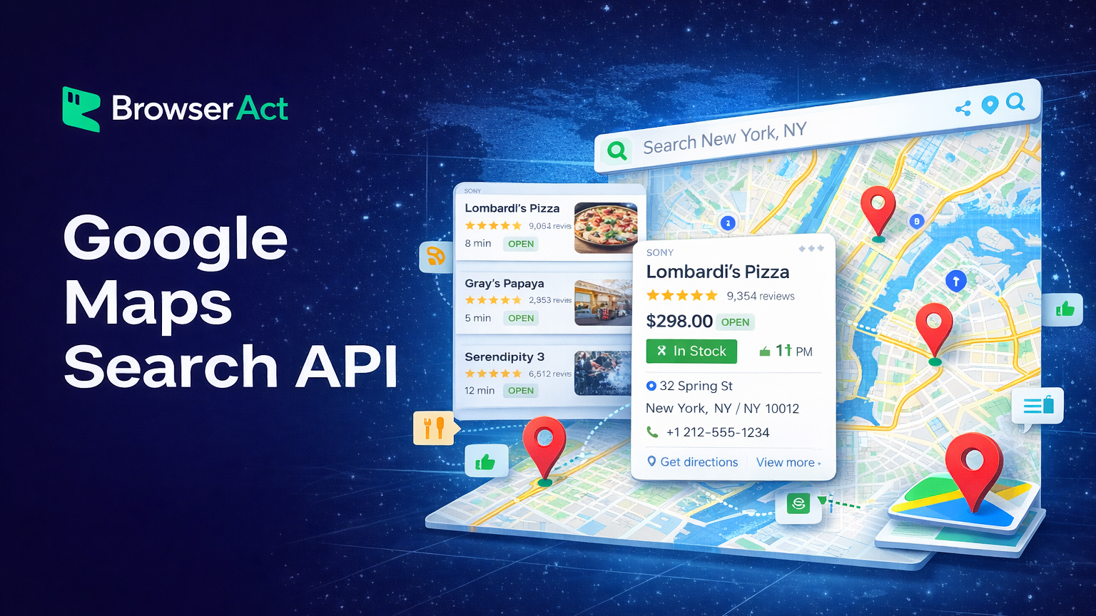 Google Maps Search API | Extract Search Results via API