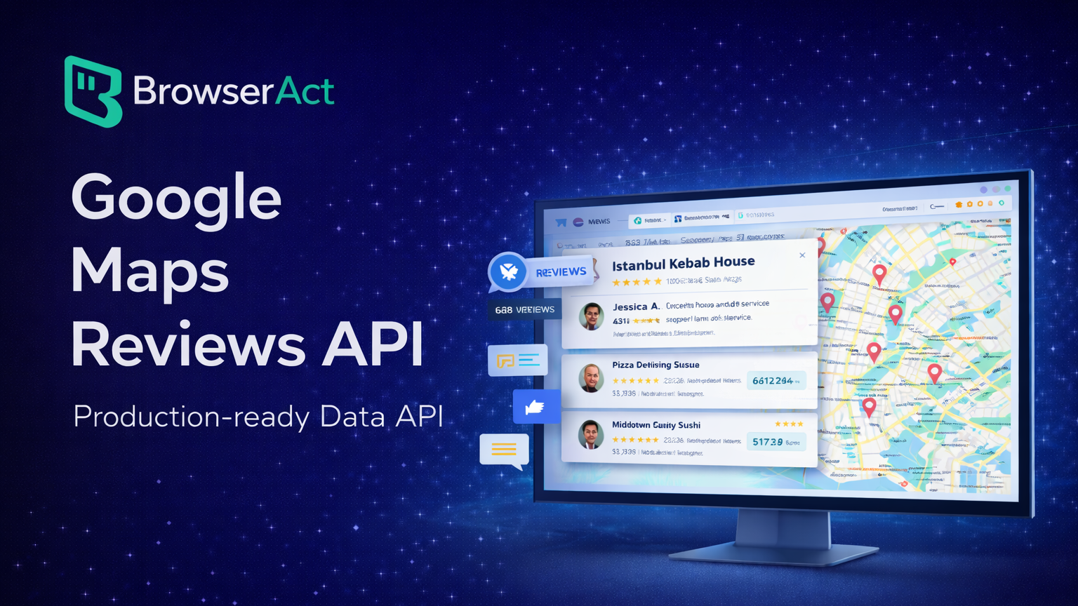 Map Riwews Google Maps Reviews API | Extract Reviews via API