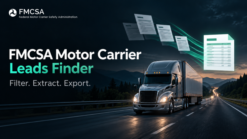 FMCSA Motor Carrier Leads Finder