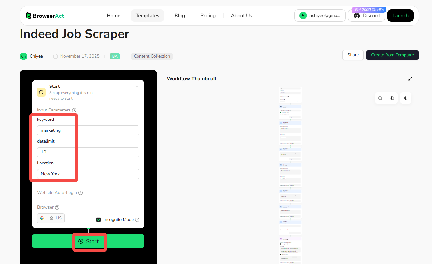 indeed browseract indeed job scraper